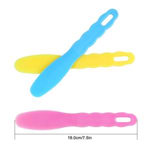 Spatola di plastica flessibile in gomma per laboratorio dentale per materiali in gesso a impressione di alginato (6 pezzi) - Product Image 6