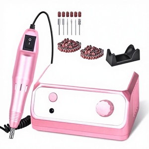 LIERKISS <span class=keywords><strong>Lime</strong></span> à ongles électrique professionnelle 35000 tr/min avec 100 bandes abrasives et embouts, en boîte, pour ongles en acrylique/gel - Product Image 3