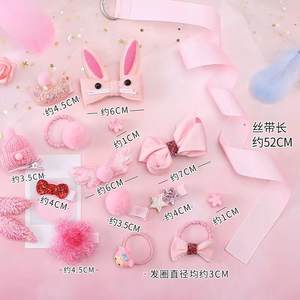 Lot de 18 Pinces à <span class=keywords><strong>Cheveux</strong></span> pour Bébé Motif Dessin Animé, Élastiques, Barrettes à Fleurs en Tissu pour Nouveau-Né, Nœuds pour <span class=keywords><strong>Cheveux</strong></span> Filles Mignonnes - Product Image 6