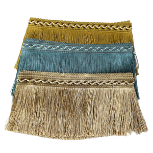 Meetee TF007 13cm Densified Embroidered Tassel <b>Trim</b> for Bags Home Textiles & Garments - Product Image 1