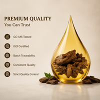 Huile essentielle d'agarwood 100% pure, antiseptique, parfum sucré, cosmétiques biologiques, parfum, fabrication de parfums, huile pour diffuseur d'hôtel