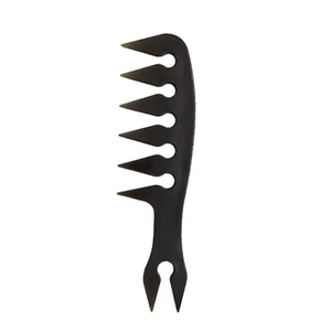 Pettine da Uomo per Styling da Barbiere a Denti Larghi Pettine da Parrucchiere Texturizzante a Doppia Faccia a Denti di Pesce a Forchetta - Product Image 5