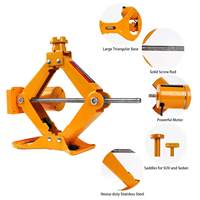 ROGTZ TY-EJ08-Jaune 3T DC12V Kit de cric électrique à ciseaux en acier sans soudure avec ensemble de levage 120W pour SUV et réparation automobile