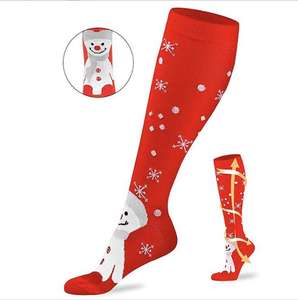 Calcetines deportivos transpirables hasta la rodilla para hombre y mujer, calcetín Unisex de alta compresión con logotipo personalizado de fútbol, a precio de fábrica - Product Image 3