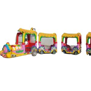 Divertidos paseos en tren eléctrico sin rieles para interiores para niños, <span class=keywords><strong>autobús</strong></span> de plástico al aire libre, tren turístico de atracciones, centro comercial eléctrico - Product Image 4