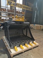 Godet vibrant à tamis squeletté pour excavatrice Monde 6-30 tonnes