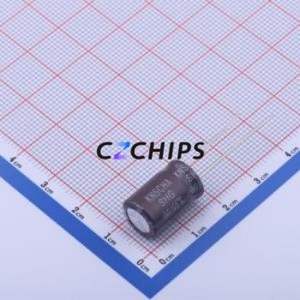 Condensateur électrolytique en aluminium à montage traversant (THT), D10xL16mm 330uF 20% 50V 1.2A-100kHz - Product Image 2