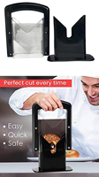 Super Trancheur à Pain Universel, Coupe-Bagels en Acier Inoxydable, Guillotine à Bagels avec Poignée Sûre et Protection