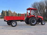 Traktor Roda Pertanian 50HP 70HP 4x4 dengan Trailer Tugas Berat, Kabin AC, Mesin & Pompa - Traktor Pertanian EPA