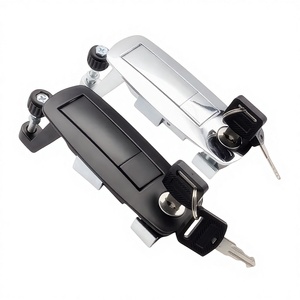 <span class=keywords><strong>Serrure</strong></span> à ressort mécanique MS718/MS709 pour armoire de distribution, châssis de voiture et compresseur d'air - Noir/Argent 2 clés - Product Image 1