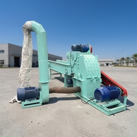 Broyeur de bois mobile, déchiqueteuse, concasseur, moulin à marteaux pour la production de sciure de bois et de branches