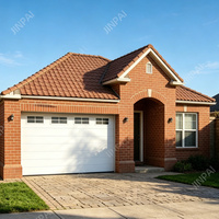 Porte sectionnelle en acier isolée à enroulement automatique, design moderne, taille personnalisée 8 x 9, pour garages et villas, finition imperméable