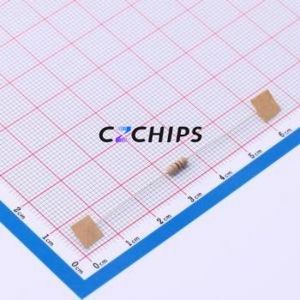 Résistance traversante RD1/4W82RJT/B, composant traversant (THT), D2.4xL6.5mm, film carbone, 82 Ohm, 5%, 250mW - Product Image 2