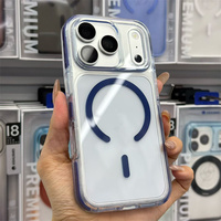 Casing HP Transparan Anti Guncangan PC Berkualitas Tinggi untuk iPhone 17 18 Pro/pro Max Anti-Kuning dengan Magnet