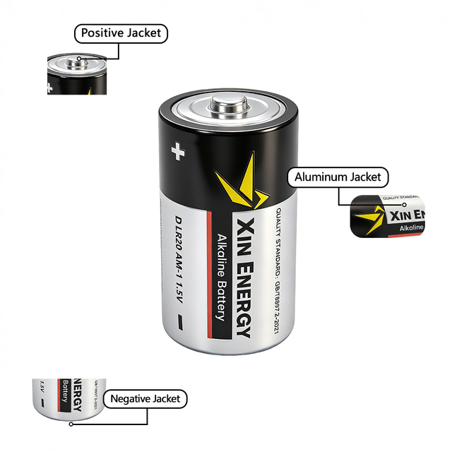 Bulk Pack D Size Alkaline Battery LR20 1.5V 10000mAh CE RoHS for Radio Assembly Line Wholesale Price