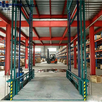 Nouvelle plateforme élévatrice industrielle électrique en acier, moderne, pour allées étroites, avec élévateur hydraulique mobile et surface antidérapante pour atelier