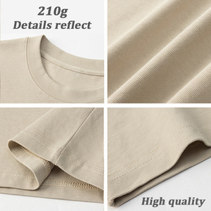 T-shirts vierges en coton épais de haute qualité pour hommes et garçons, tailles XS-3XL, personnalisables avec logo, pour impression DTG et sérigraphie. - Product Image 5