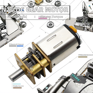 Moteur à courant continu à engrenages à balais GM12-<span class=keywords><strong>N20</strong></span> de haute qualité, arbre en D, 6V, 1000 tr/min, pour appareils électroménagers et usage domestique intelligent, aimant permanent, IP65, entièrement étanche - Product Image 3