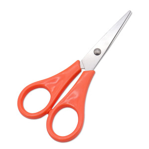 Multi Purpose Office Scissors Stainless Steel Orange Red Straight Head For Stationery And Craft Use - Product Image 3