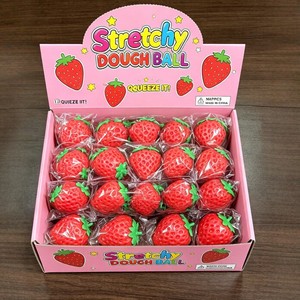 Ventilation and Stress Relief Flour Strawberries Squeezing Fun Fruit Extrusion Toy Soft and Chewy Q-like Stress Relief <strong>Magic</strong> - Product Image 2