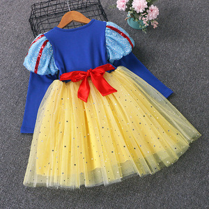 Costume da Principessa Regina delle Nevi per Bambine, per Feste di Compleanno, Halloween e Balli, in Poliestere - Product Image 4