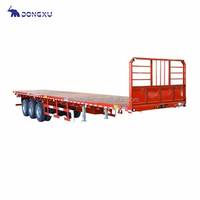 Dreiachs 50-Tonnen-40-Fuß-Flatbed-Container Versorgungs-Schienenanhänger mit Frontwand