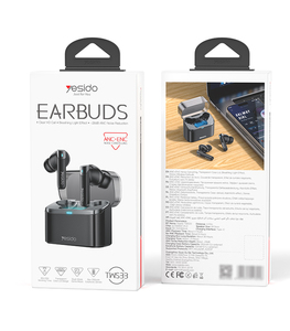 Casque sans fil Yesido BT5.3 ANC+ENC avec contrôle tactile sensible, faible latence, écouteurs sans fil TWS, écouteurs TWS33 - Product Image 6
