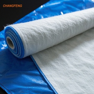 Échantillon gratuit <span class=keywords><strong>6m</strong></span> <span class=keywords><strong>Largeur</strong></span> 150g 200g Géotextiles à fibres courtes PP PET <span class=keywords><strong>Géotextile</strong></span> non tissé pour le renforcement des sols et des routes - Product Image 1