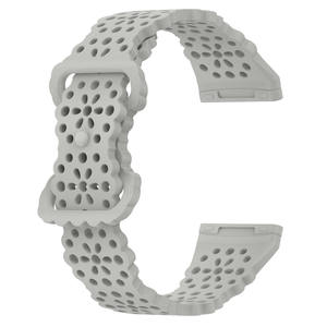 <span class=keywords><strong>Bracelet</strong></span> en Silicone pour <span class=keywords><strong>Fitbit</strong></span> <span class=keywords><strong>Versa</strong></span> 4 3 Montre Intelligente Double Boucle Respirant Femmes Hommes <span class=keywords><strong>Bracelet</strong></span> Bande pour <span class=keywords><strong>Fitbit</strong></span> Sense <span class=keywords><strong>2</strong></span> Strap - Product Image 4