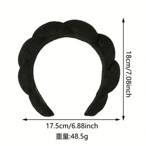Bandeau en éponge en forme de nuage pour femme, style couronne haute, en tissu éponge doux, pour le lavage du visage, le maquillage et les accessoires de SPA - Product Image 5