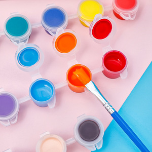 3ml 12 colores Juego de <span class=keywords><strong>pintura</strong></span> <span class=keywords><strong>acrílica</strong></span> Artista no tóxico Gesso <span class=keywords><strong>Pintura</strong></span> Lienzo DIY Dibujos para niños - Product Image 3