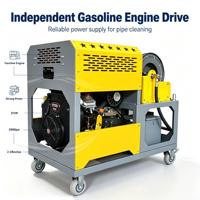 Machine de nettoyage de canalisations à essence nouvelle génération, 85 L/min, 2900 psi, démarrage à distance, rétraction automatique des tuyaux