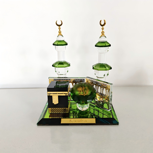 Souvenir Kristal Minaret Ka'bah Grosir, Replika Mekkah Islami, Hadiah Perjalanan Timur Tengah untuk Muslim, Souvenir Idul Fitri & Haji - Product Image 1