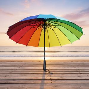 Parapluie publicitaire personnalisable à ouverture automatique, taille sélectionnable, pour filles - Product Image 1