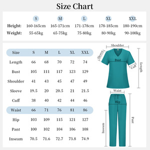 Conjuntos de Uniformes Médicos de Manga Corta con Porta Identificaciones/Porta Credenciales, Uniformes Quirúrgicos para Hospitales, Doctores, Dentistas, Spa, Salón de Belleza, Proveedores de Uniformes Médicos - Product Image 5