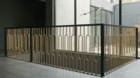 Balustrade ovale dorée au design moderne, avec poteaux de 12 mm, pour escalier intérieur/villa, garde-corps en fer forgé et acier pour balcon, garantie 5 ans