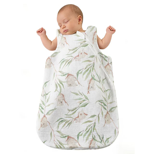 <span class=keywords><strong>Gigoteuse</strong></span> chaude pour bébé nouveau-né garçon en <span class=keywords><strong>coton</strong></span> 100% respirant avec fermeture éclair et motif botanique - Product Image 1