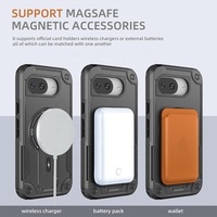Étui de téléphone portable en TPU+PC de luxe, design anti-chute, résistant aux chocs, avec support magnétique, pour Google Pixel 10 Pro XL Motorola