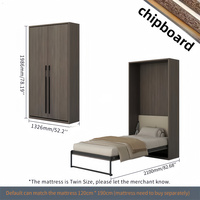 Neuer Beliebter Moderner Stil Günstiges Möbelstück Sicheres Murphy-Wandbett mit Zeitgenössischem Design