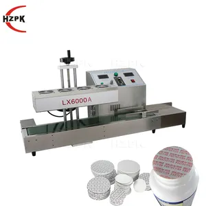 HZPK LX6000A automatic plastic bottle glass jar cap aluminum foil induction sealer sealing machines