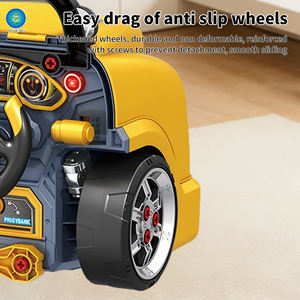 Juguete Educativo Multifuncional de Ensamblaje, Juego de Herramientas de Reparación e Ingeniería, Autobús Escolar de Simulación, Alcancía de Plástico, Cumple con la Norma EN71 - Product Image 4