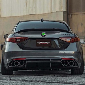 Nuovo Diffusore Posteriore in Fibra di Carbonio Stile QV LARIDAS per <span class=keywords><strong>Paraurti</strong></span> <span class=keywords><strong>Alfa</strong></span> <span class=keywords><strong>Romeo</strong></span> Giulia Modello Base 2017-2026, Garanzia 2 Anni - Product Image 2