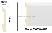 Nouvelle Arrivée Plinthe Murale en Plastique Écologique Durable Décorative Étanche 10cm (4 pouces) Facile à Installer pour Sol