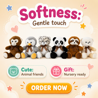 Peluche singe en coton PP, jouet doux et câlin, cadeau d'anniversaire Kawaii, vente en gros OEM personnalisée