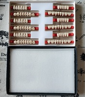 Matériel de laboratoire dentaire, ensemble complet de dents en résine acrylique synthétique, dents acryliques durcies en 2 couches