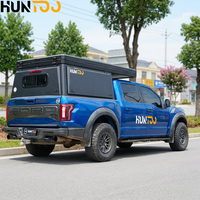 Huntoo - Camper Deslizable para Camioneta 4x4, con Techo Elevable, para Acampar al Aire Libre