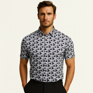 เสื้อโปโลปักโลโก้ได้ตามต้องการเสื้อโพลีเอสเตอร์ระบายอากาศได้ดีสำหรับเล่นกีฬาออกกำลังกาย - Product Image 1