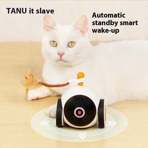 Popular Magic <strong>Wheel</strong> Teasing Toy for Cats Dogs Eco-Friendly Smart Kitten <strong>Racing</strong> Car Small Plastic Electric Space Product - Product Image 3