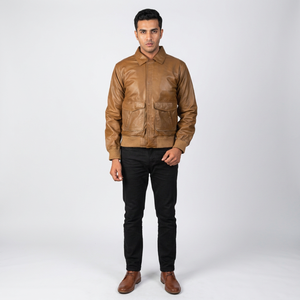 <b>Men's</b> Fashion <b>Leather</b> <b>Jackets</b> Durable Windproof Hot Sale Clothing with Competitive Price <b>jacket</b> for <b>men</b> - Product Image 1