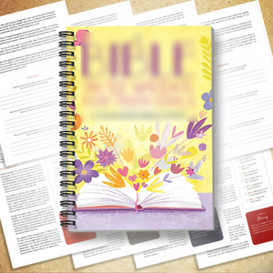 Guía de Estudio y <span class=keywords><strong>Libro</strong></span> de Trabajo para Principiantes con 52 Historias - Cuaderno Organizador con Espiral para Uso en la Oficina - Product Image 4